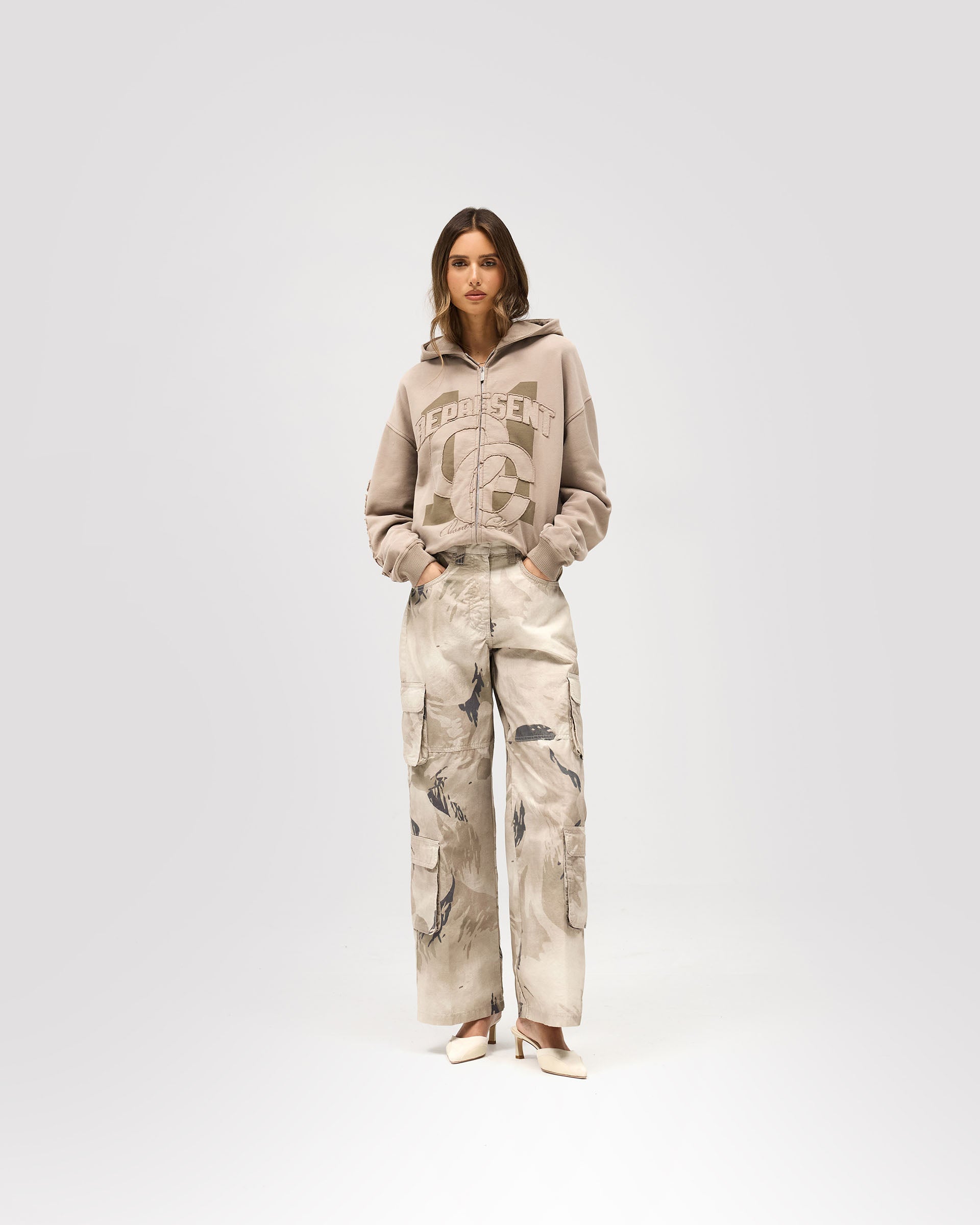 Owners Club 11 Zip Through Hoodie - Portobello