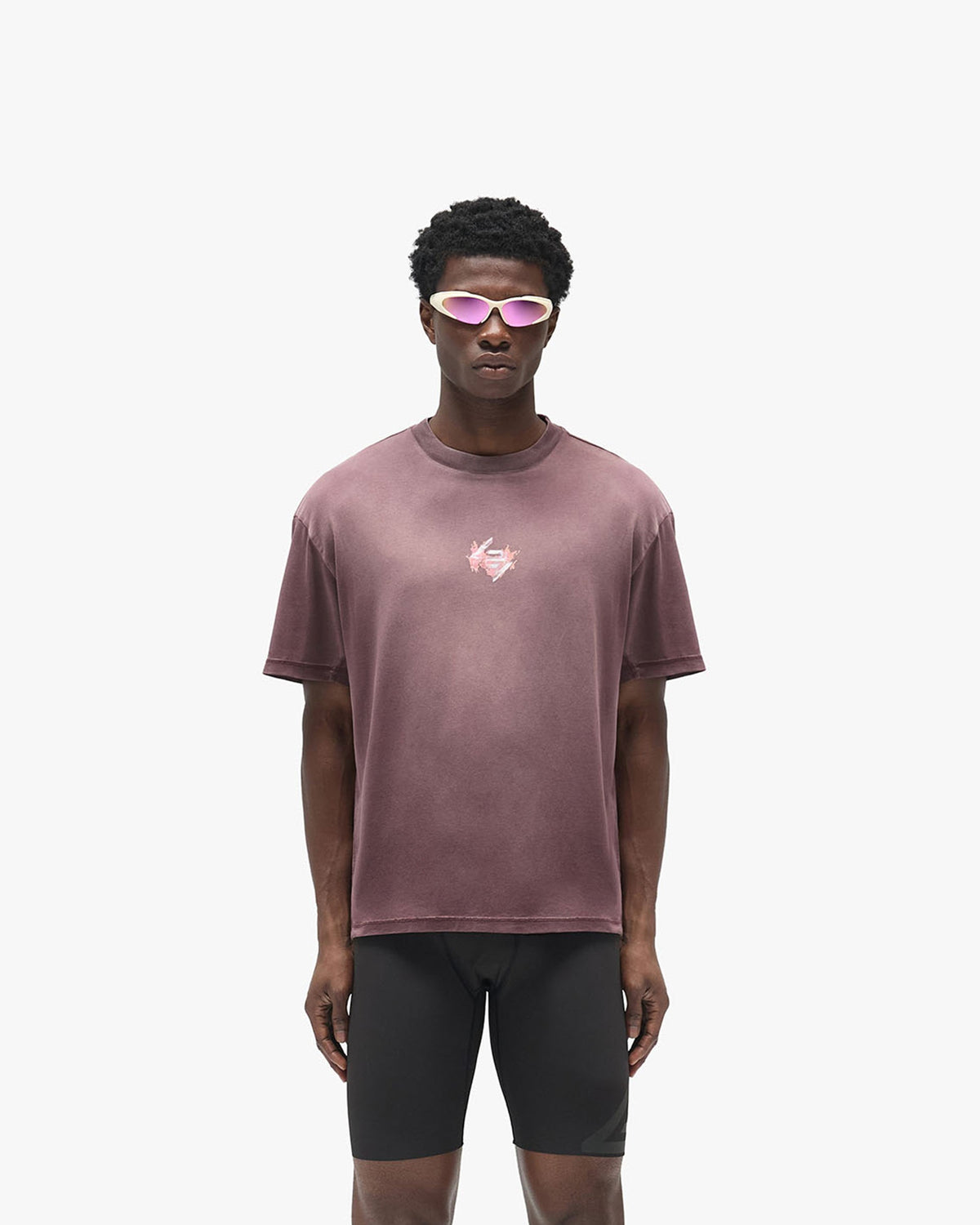 247 Ignite Oversized T-Shirt - Fudge - Cropped Model - Front