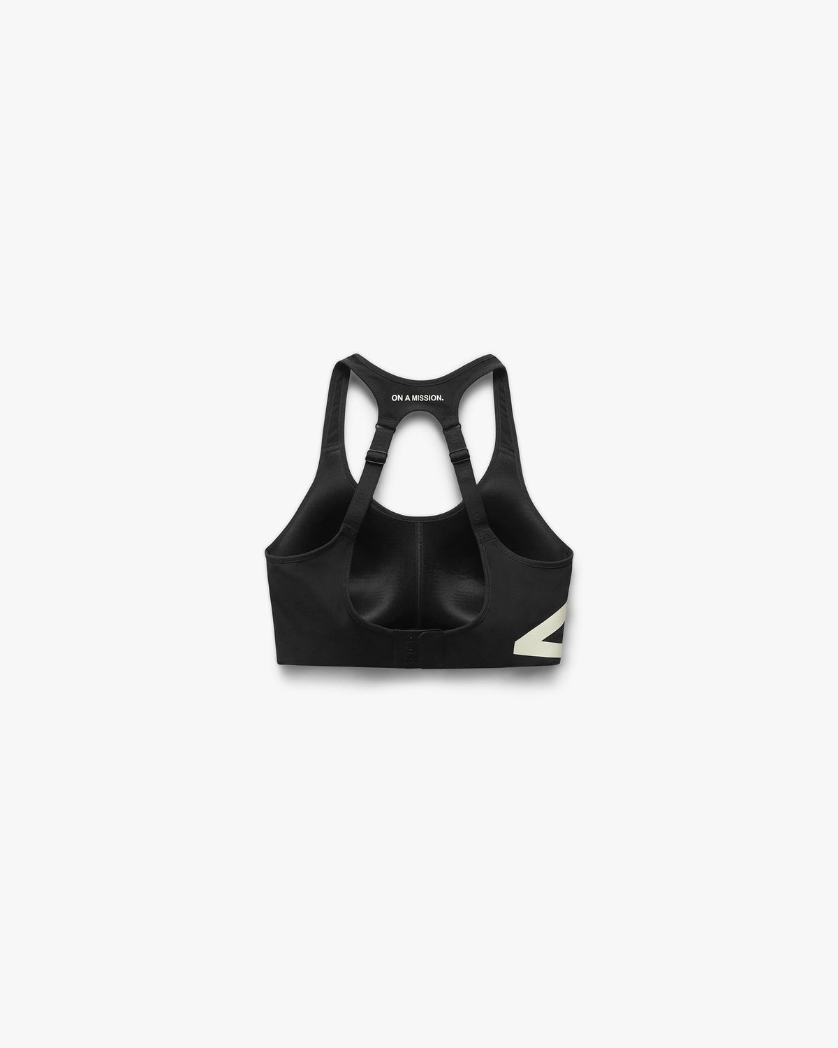 247 On A Mission High Support Sports Bra - Jet Black - Packshot