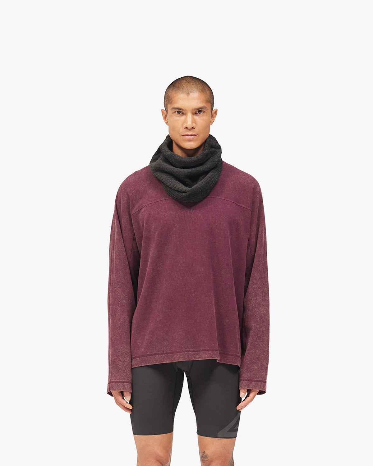 247 Trail Midlayer - Fig - Cropped Model - Front