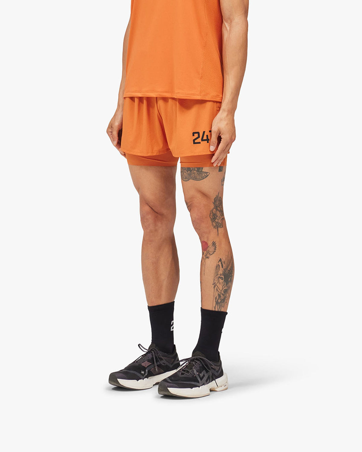 247 Trail Short - Ember - Cropped Model - Front