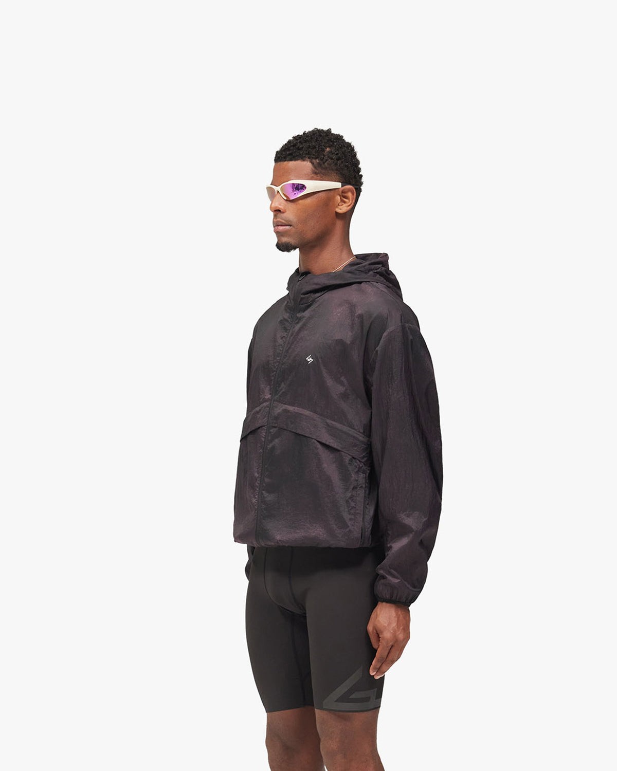 247 Trail Windbreaker - Fig - Cropped Model - Side