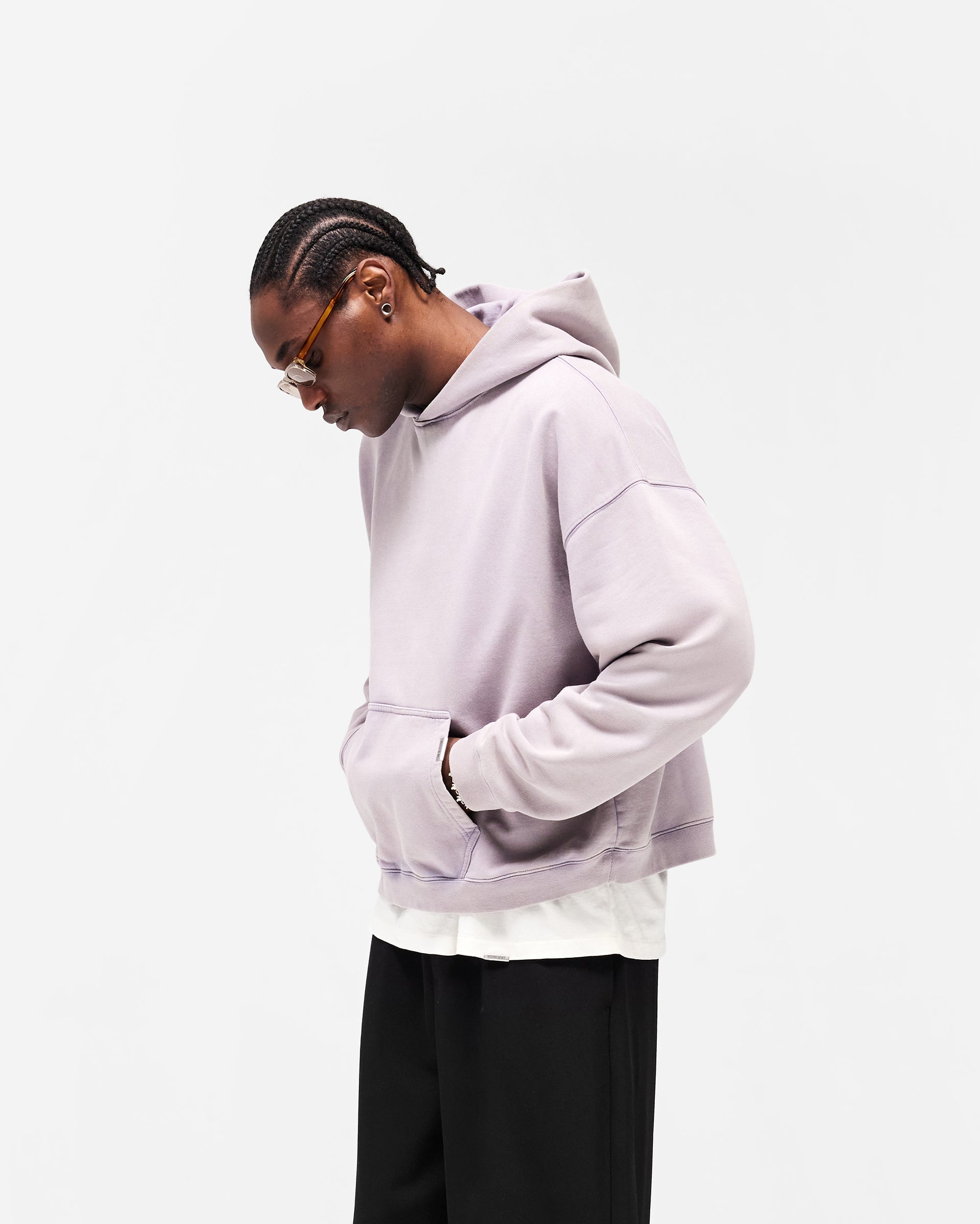 Initial Boxy Hoodie - Mist