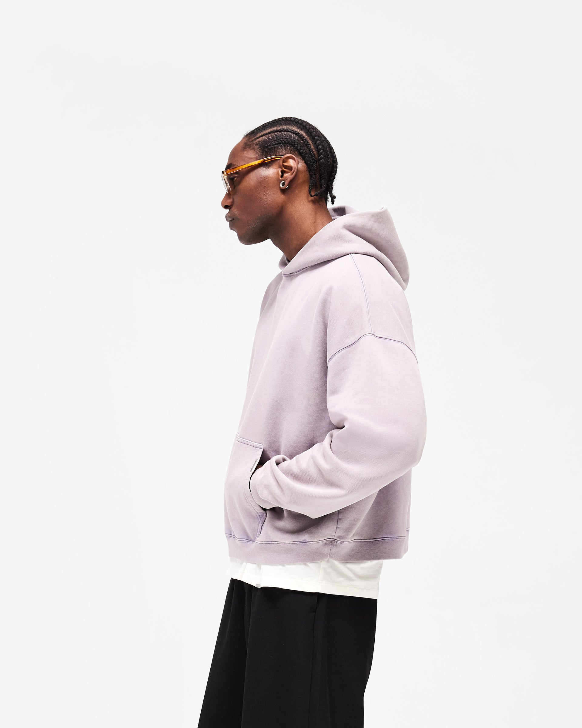 Initial Boxy Hoodie - Mist