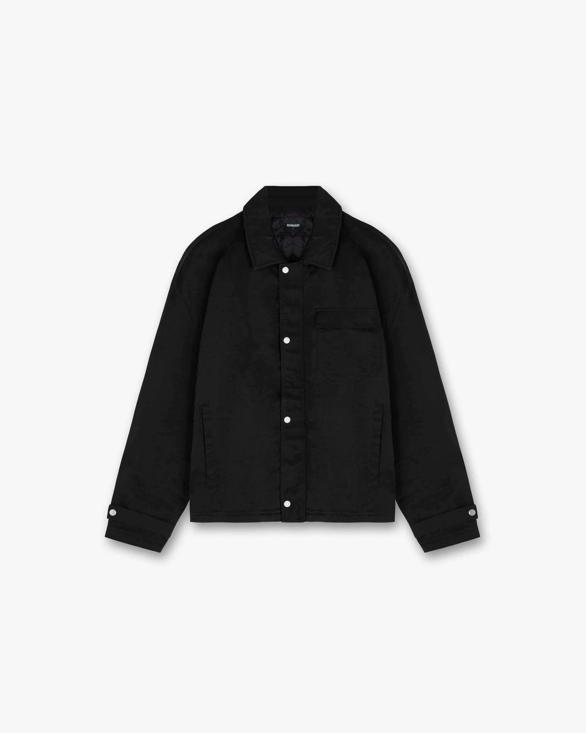 Nylon Smart Jacket | Black Outerwear FW23 | Represent Clo