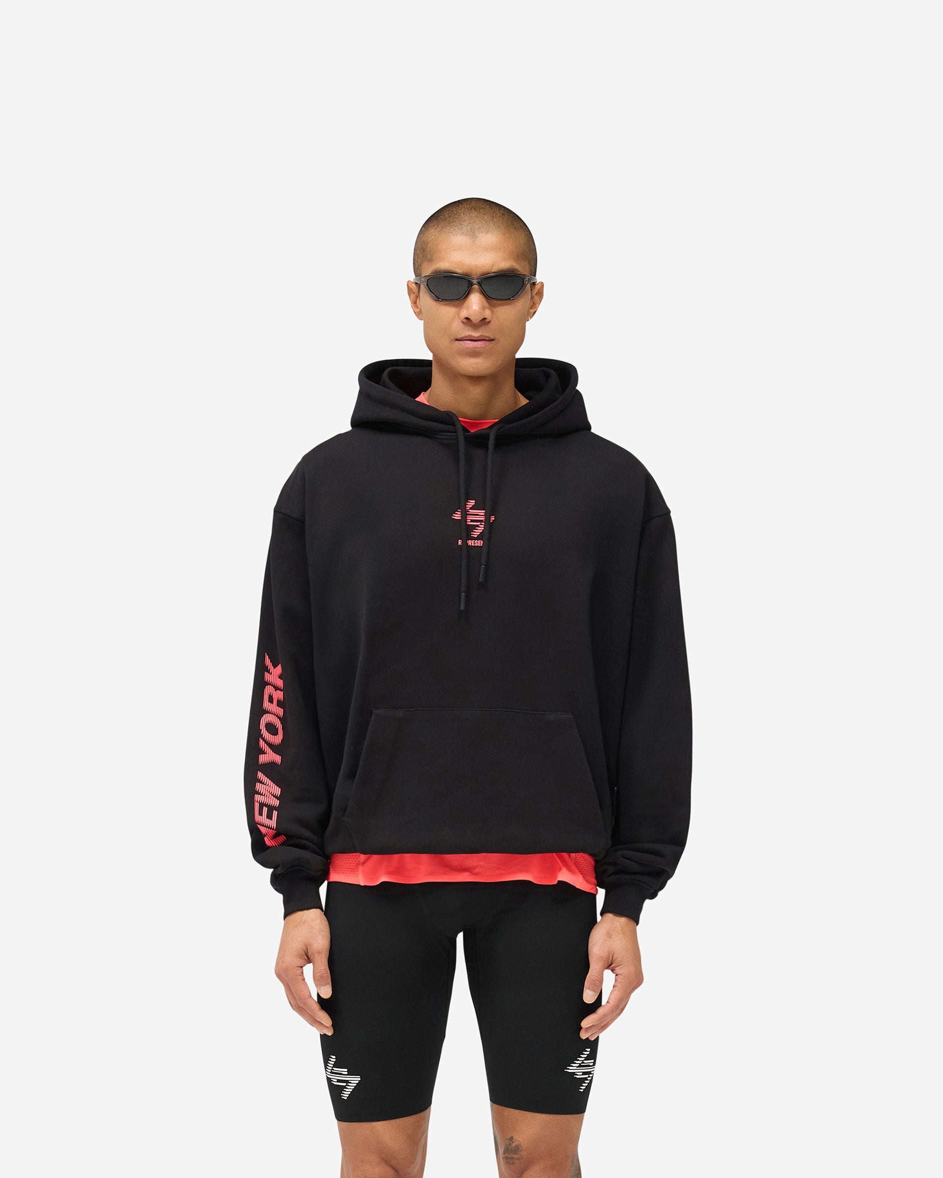 247 New York Hoodie - Black Pink