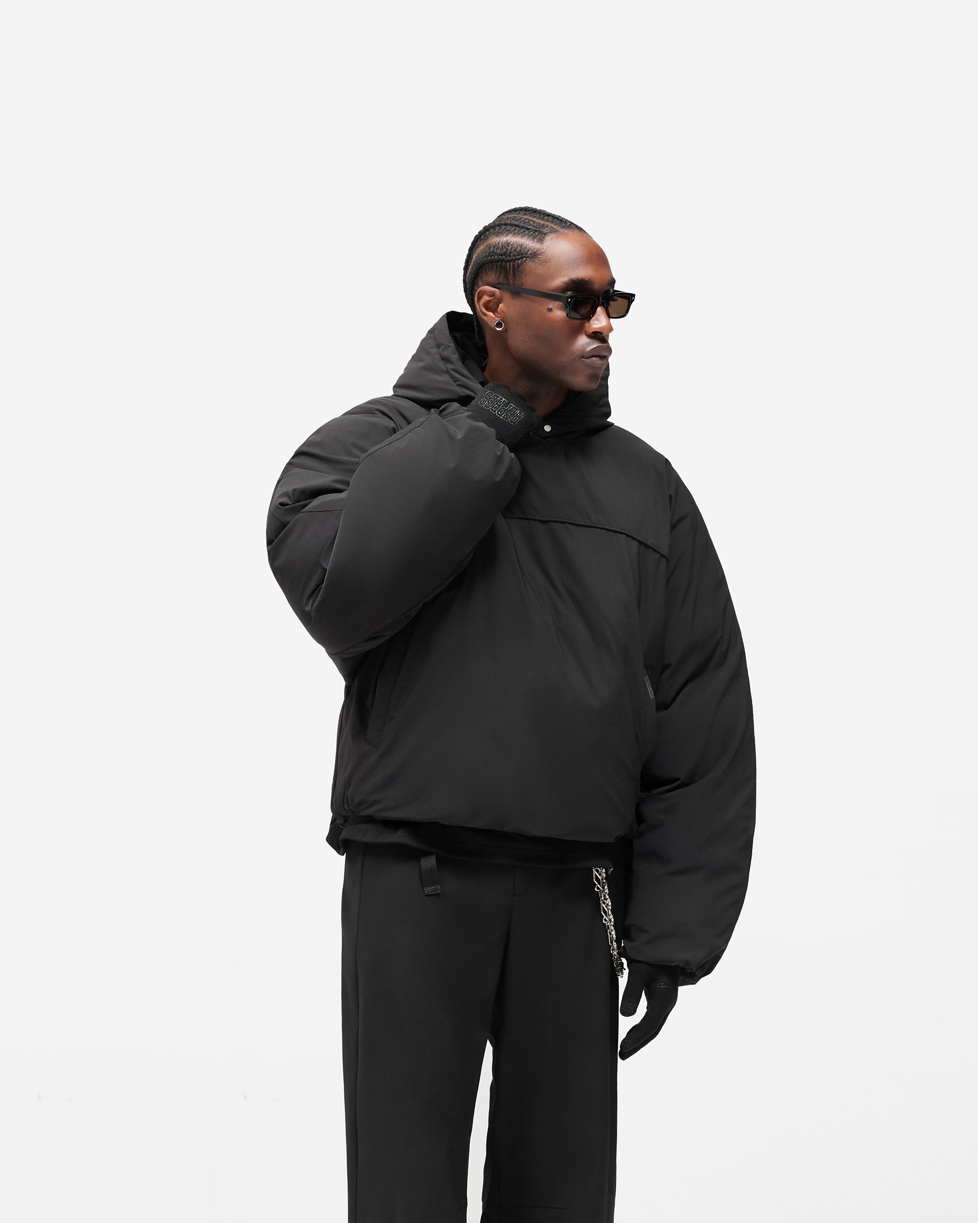 Arch Pullover Puffer - Jet Black