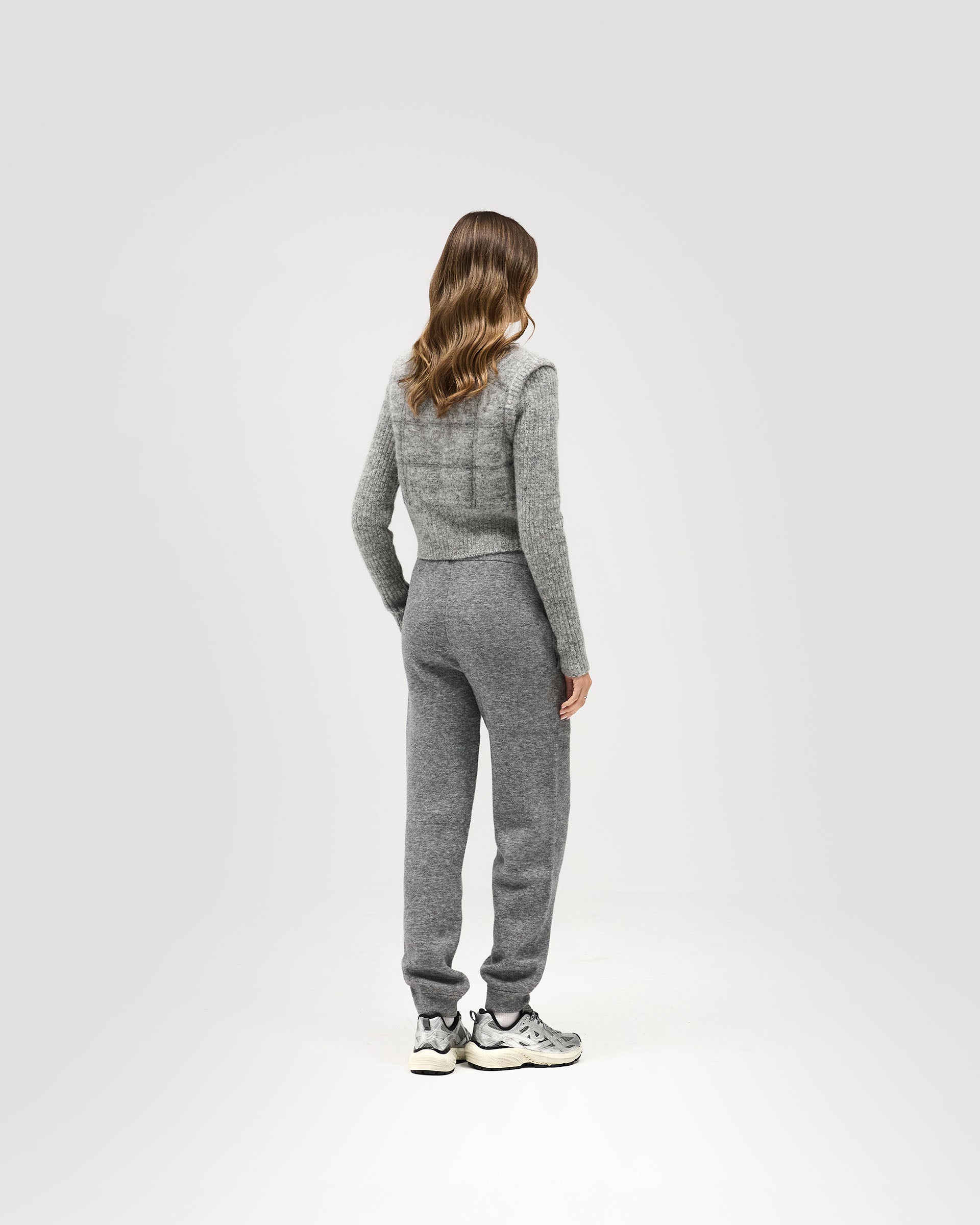 Maze Knit Jogger - Grey Marl