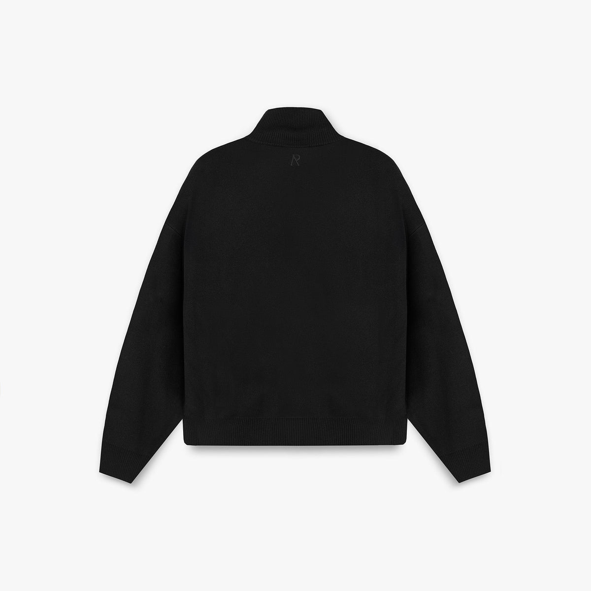 Initial Knitted Track Jacket - Jet Black | REPRESENT