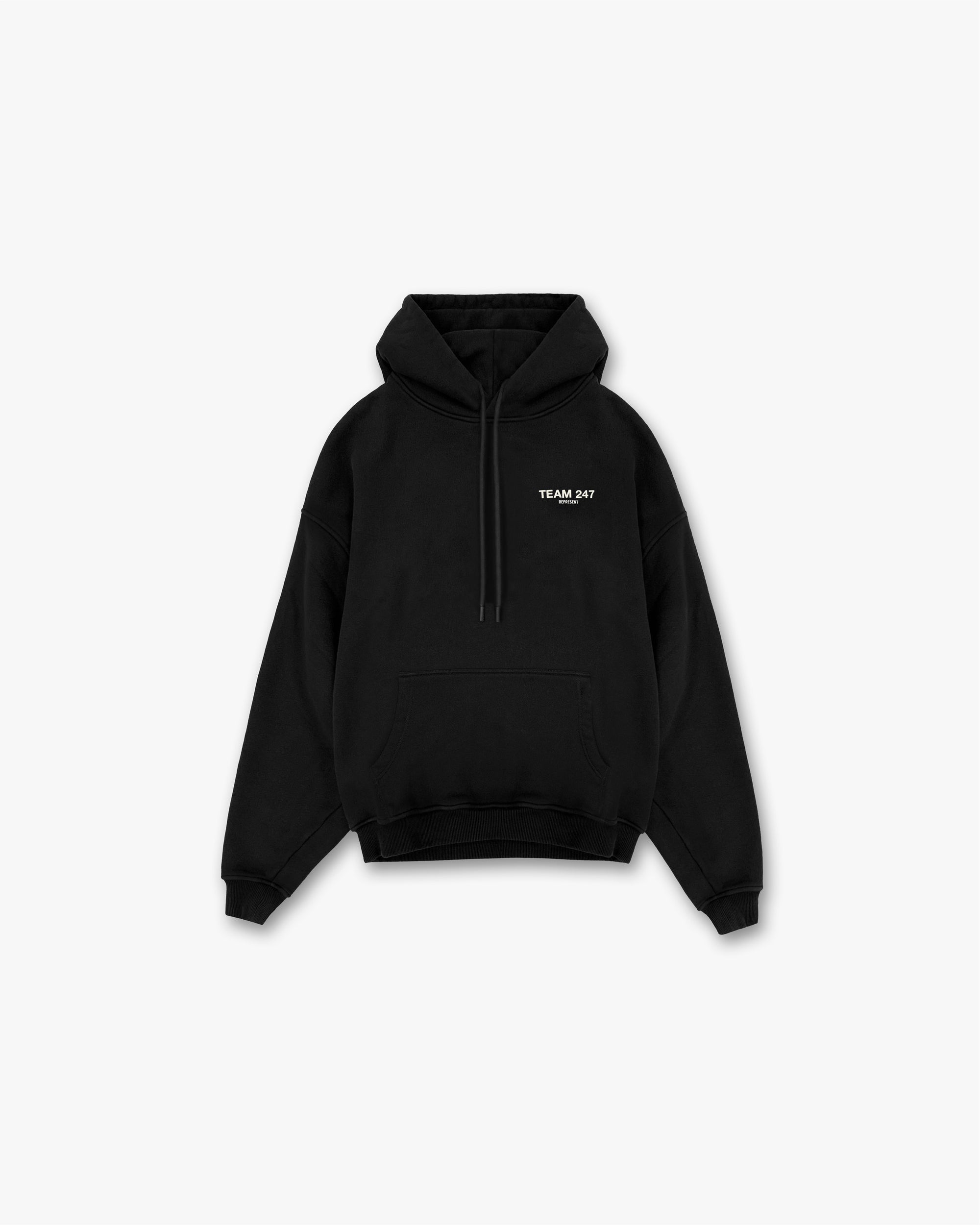 Team 247 Oversized Hoodie - Jet Black