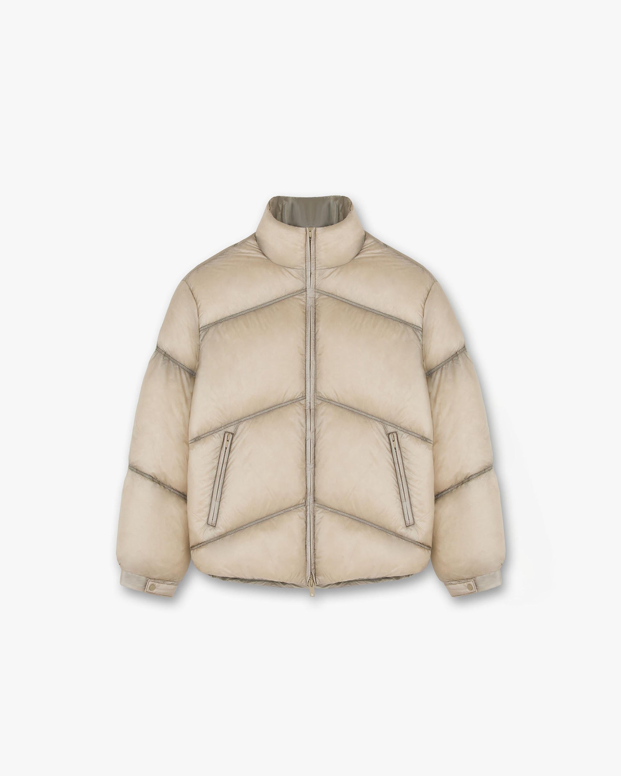 Washed Puffer Jacket | Wheat Outerwear FW22 | Represent Clo