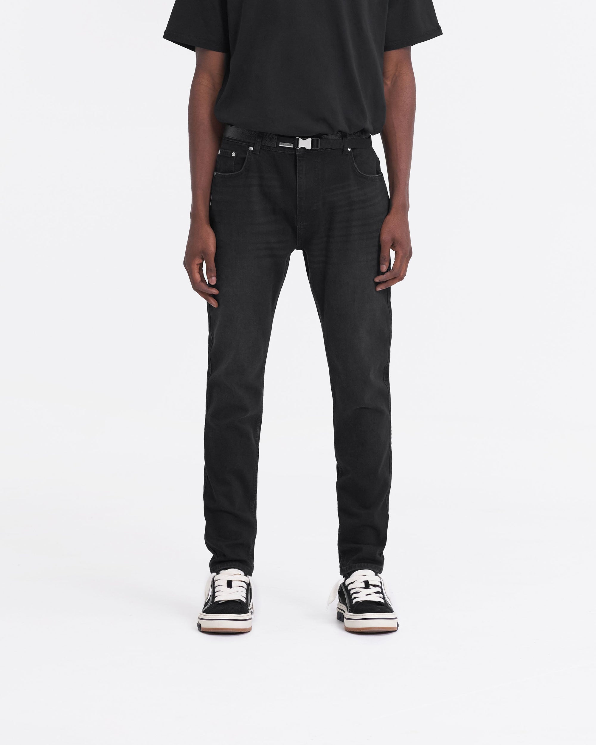 R1 Essential Denim | Black Denim FW23 | Represent Clo