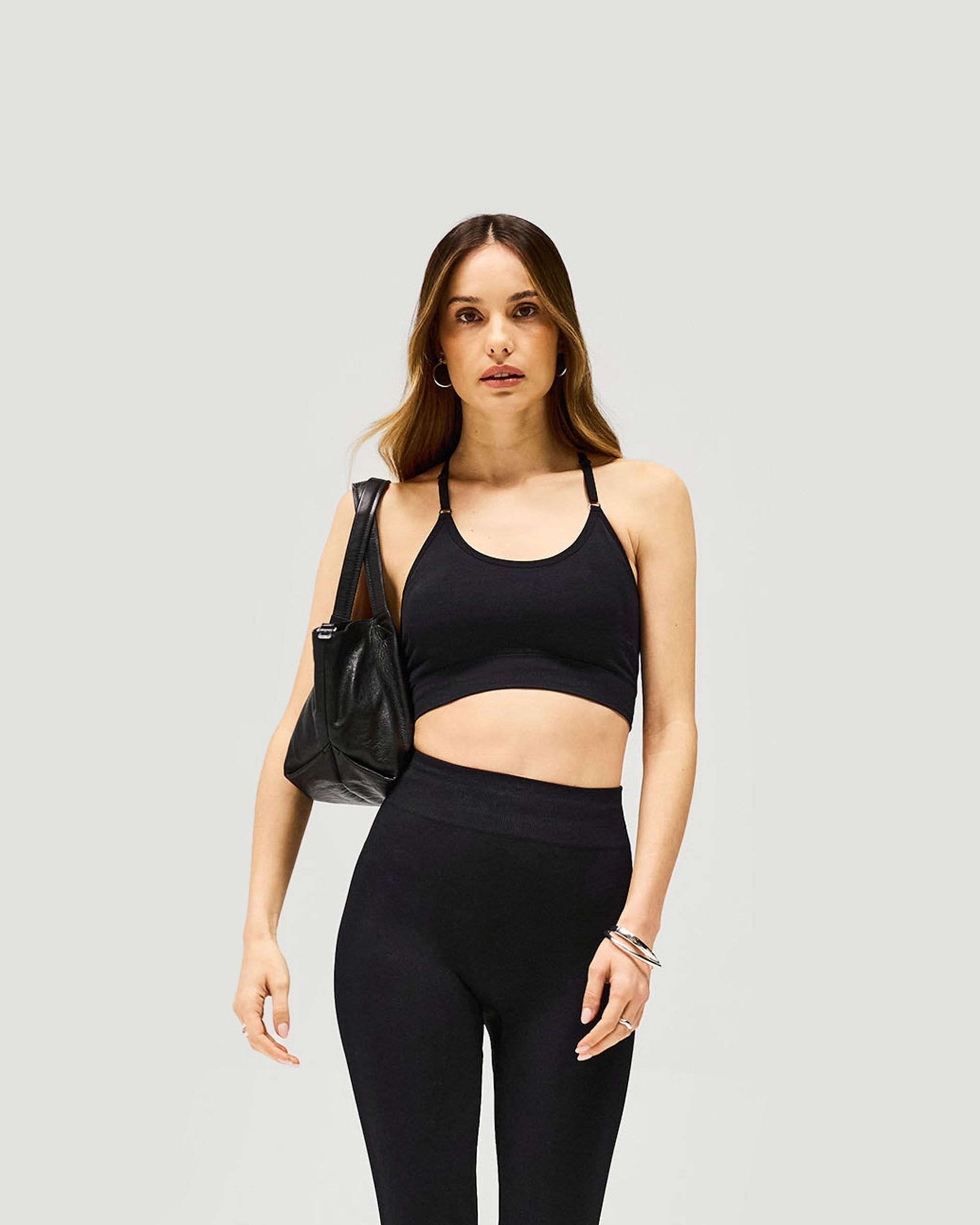 Owners Club Seamless Low Impact Bra - Jet Black