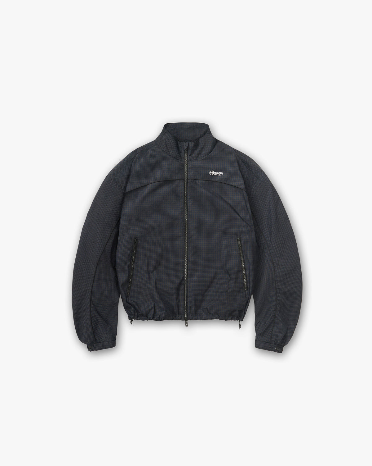 Riot Track Jacket - Navy Check - Packshot