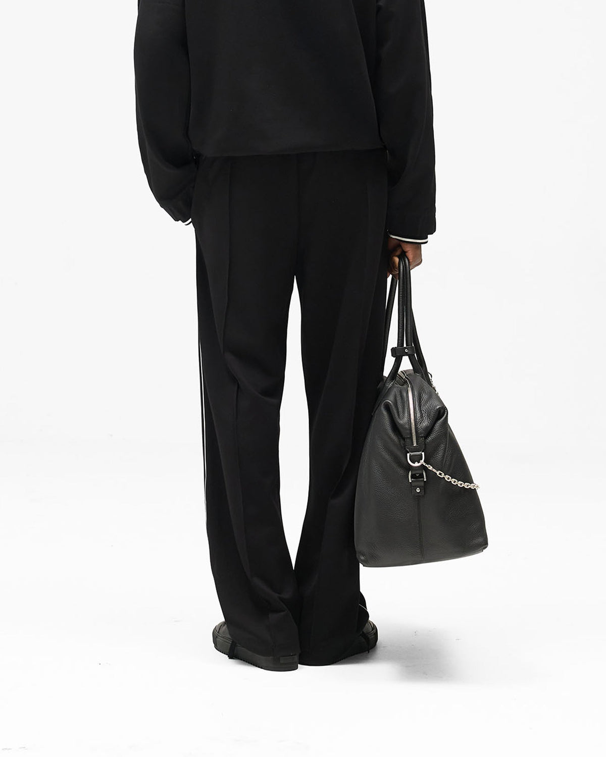 Traxsuit Pant - Black - Cropped Model - Back