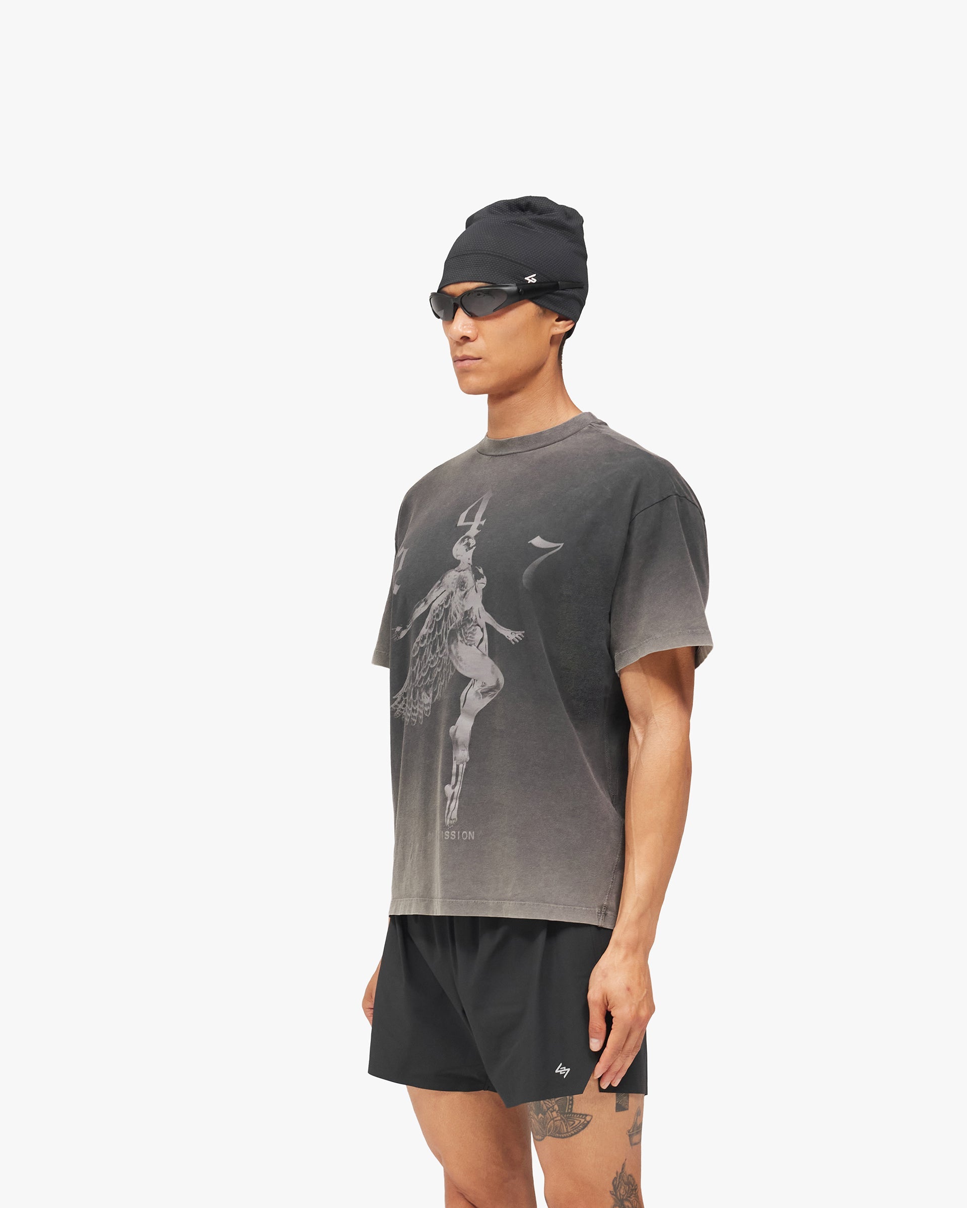 247 Fallen Angel Graphic T-Shirt - Vintage Black