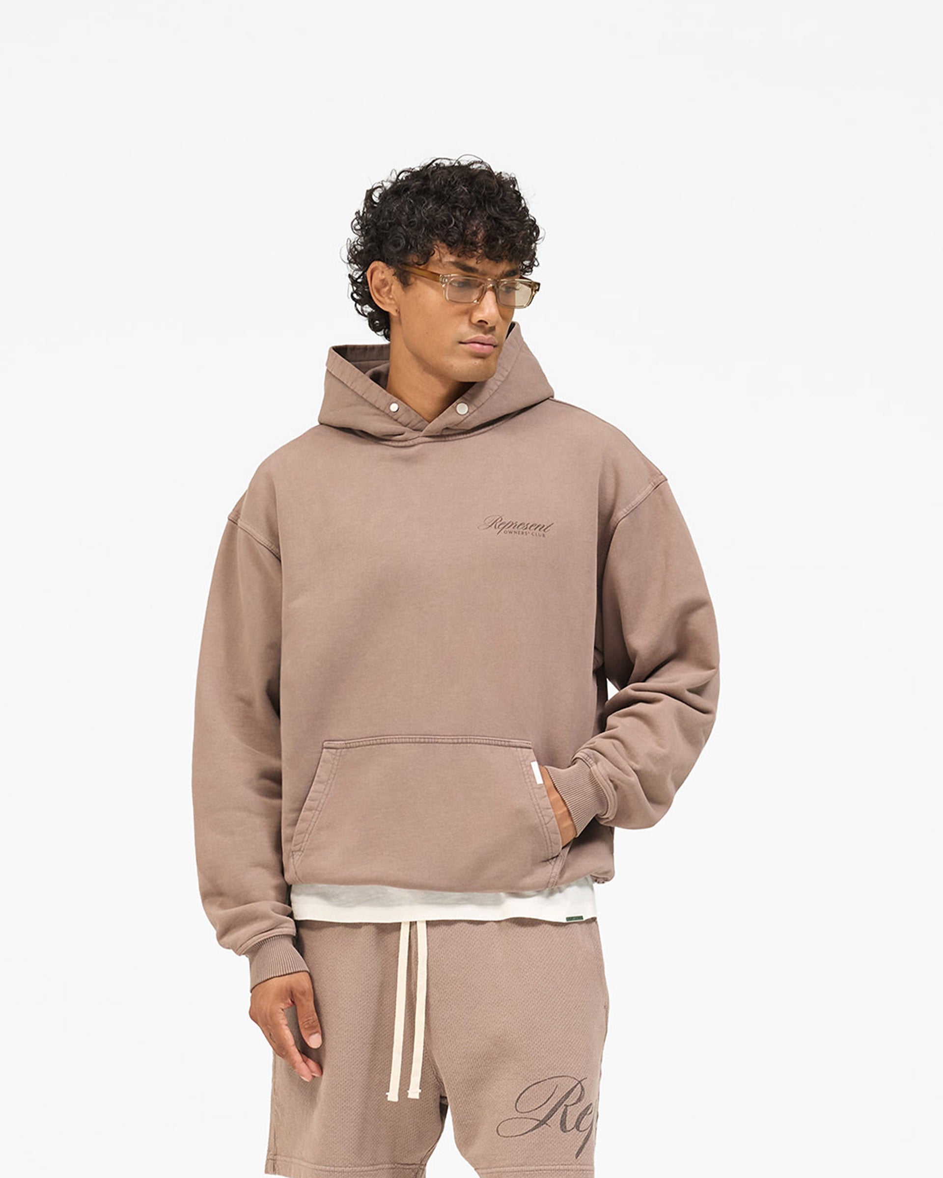 Owners Club Script Hoodie - Truffle
