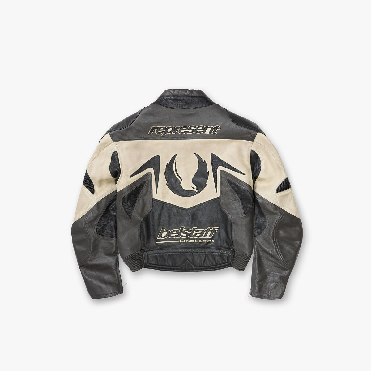 Represent x Belstaff Leather Race Jacket Black | Mens Jackets | REPRESENT