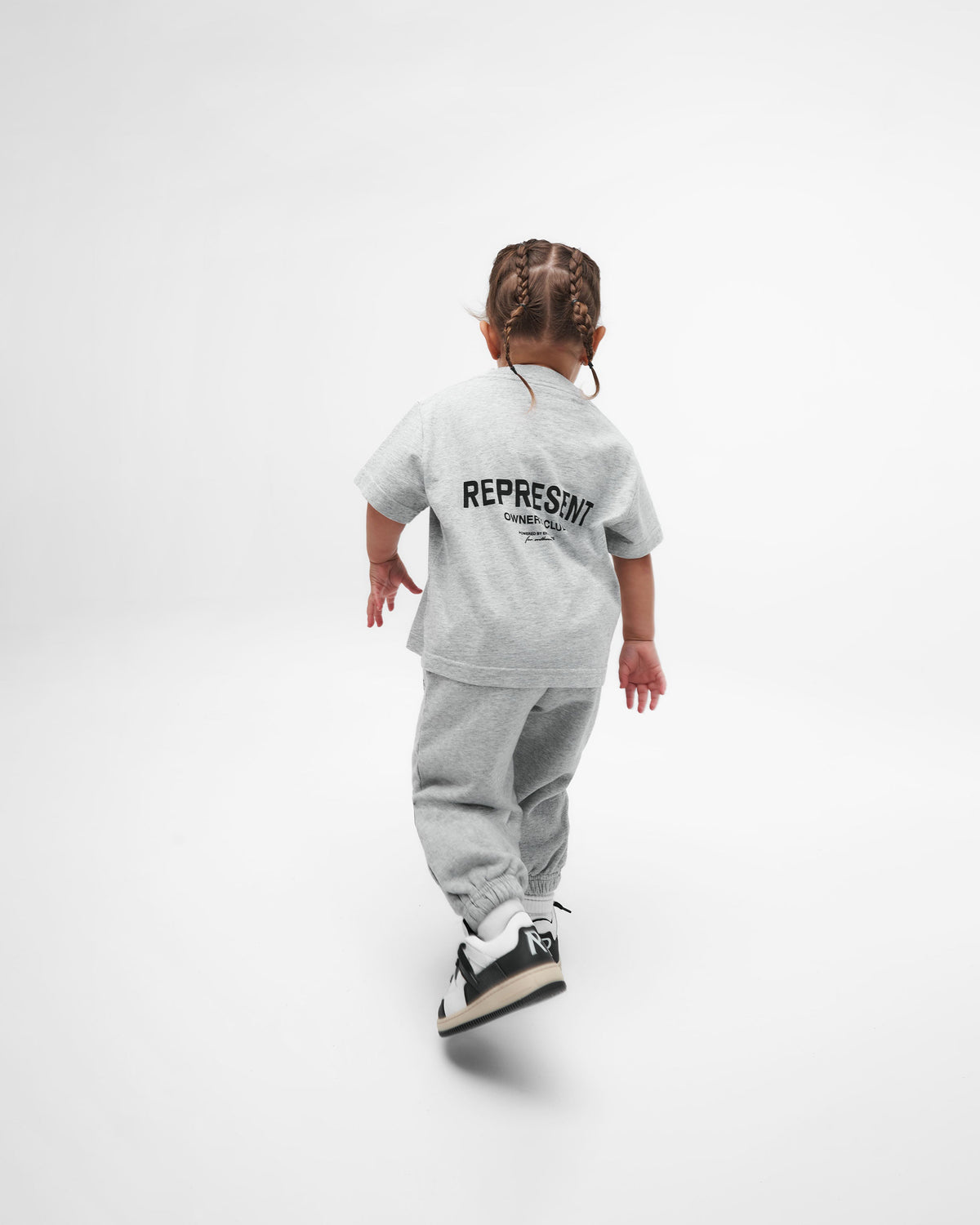 Represent Mini Owners Club Sweatpants | Ash Grey Pants Owners Club | Represent Clo