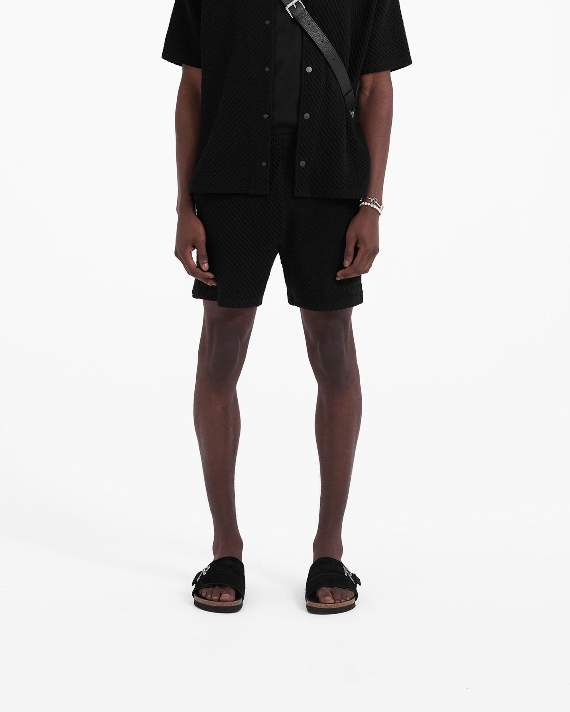 Ottoman Shorts | Black Shorts SC23 | Represent Clo