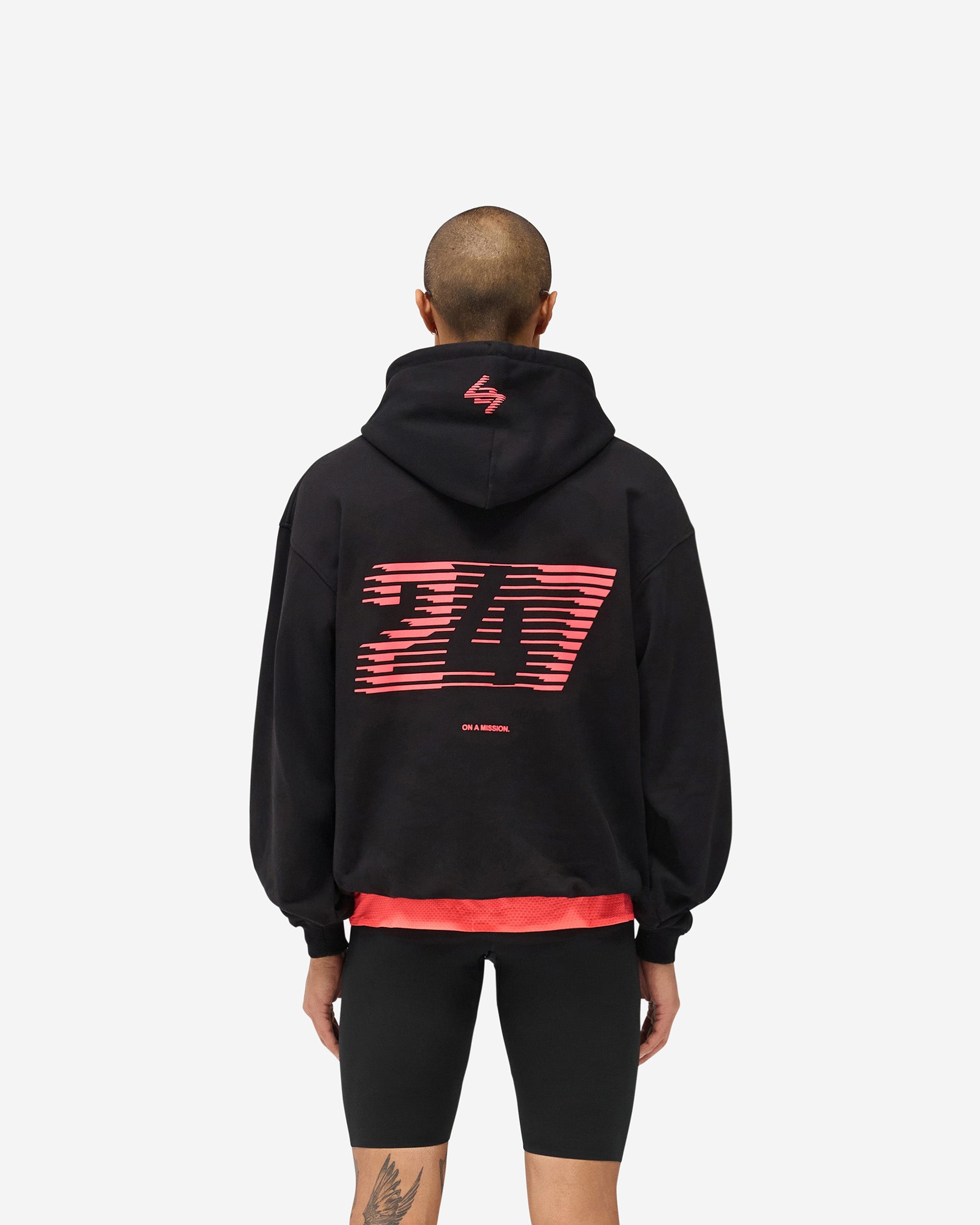 247 New York Hoodie - Black Pink