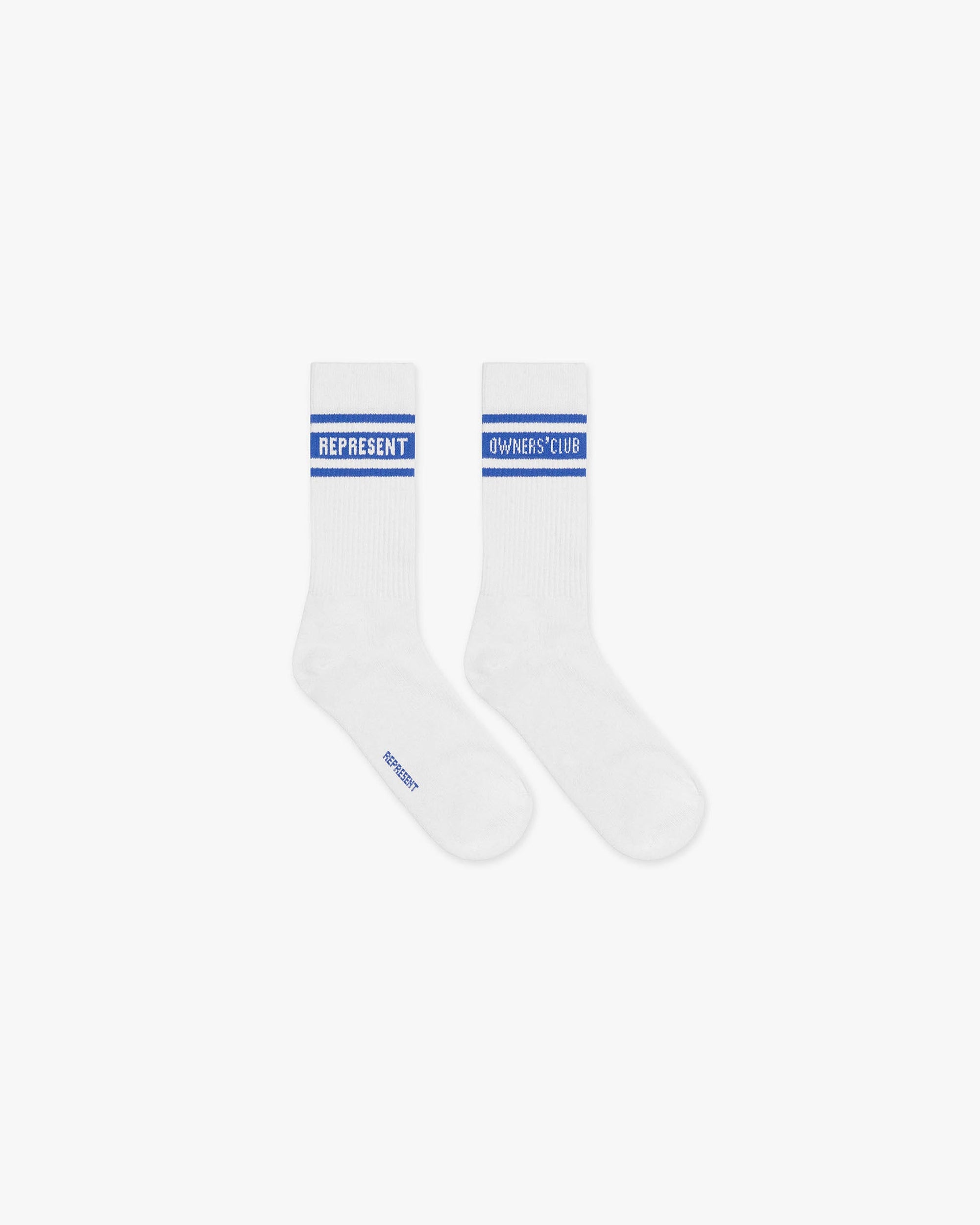 Represent Owners Club Socks - Optic White Cobalt